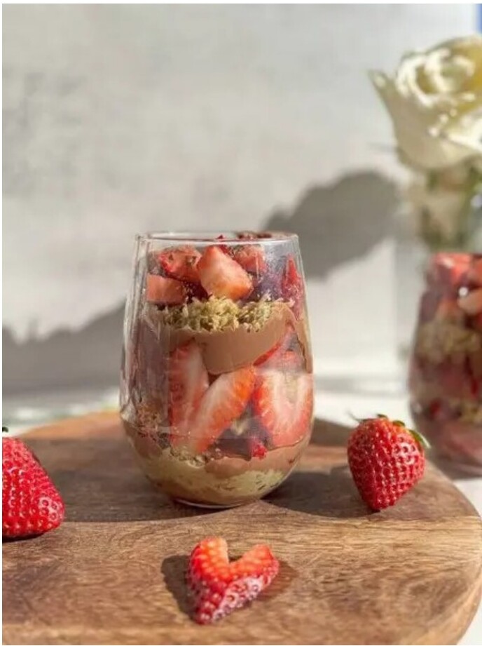 Jahodový Dubai pohár